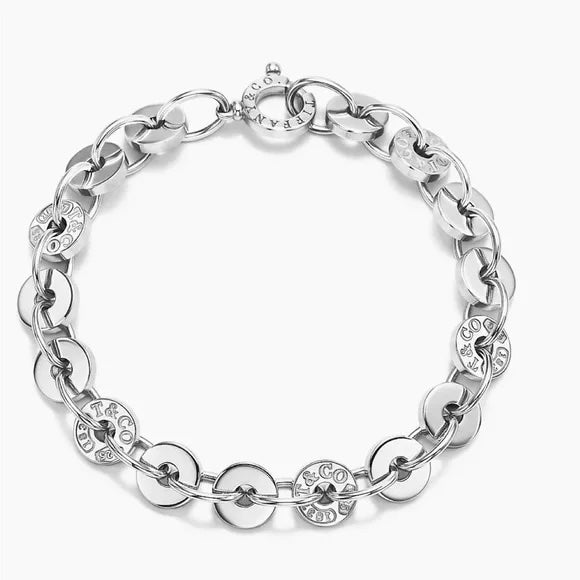 TIFFANY &amp; CO. STERLING SILVER 1837 CIRCLE BRACELET