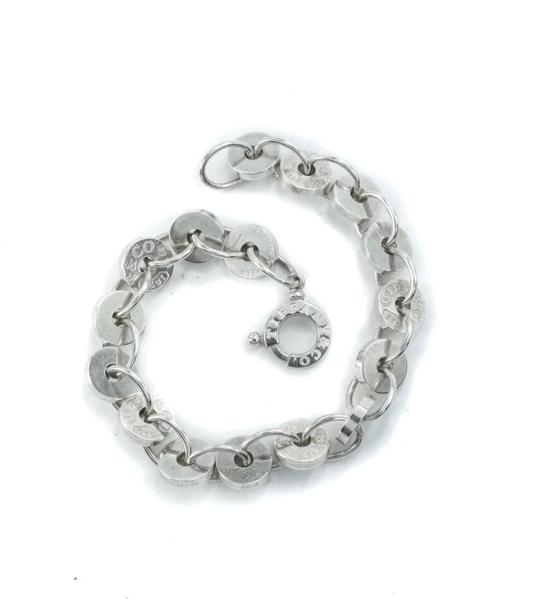 TIFFANY &amp; CO. STERLING SILVER 1837 CIRCLE BRACELET
