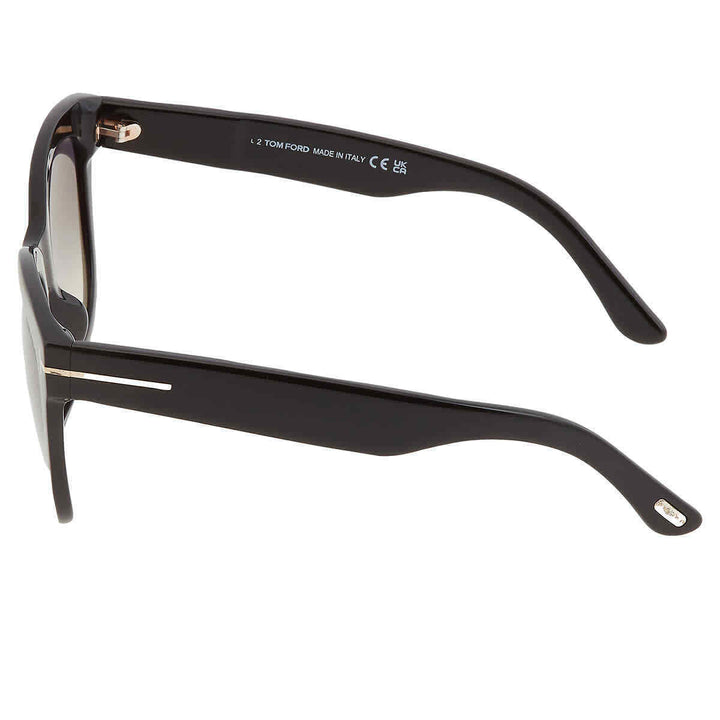 TOM FORD FT0870 WALLACE GRADIENT BLACK SMOKE SUNGLASSES