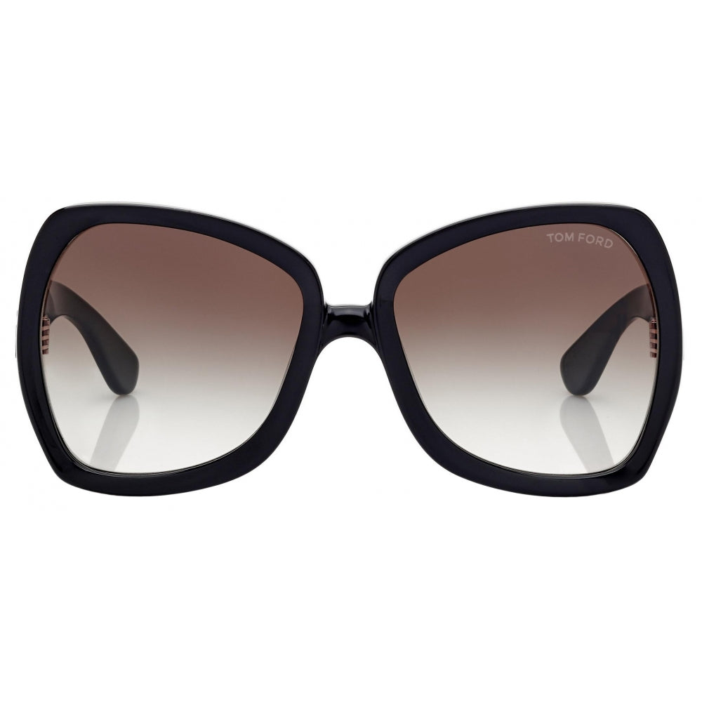 TOM FORD TF1222 01B JERRY BUTTERFLY OVERSIZED ACETATE SUNGLASSES