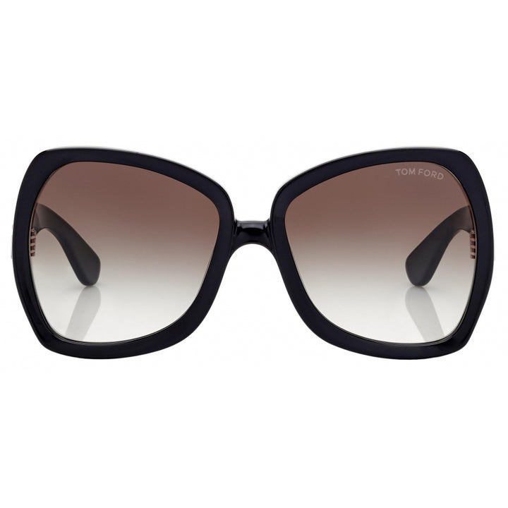 TOM FORD TF1222 01B JERRY BUTTERFLY OVERSIZED ACETATE SUNGLASSES