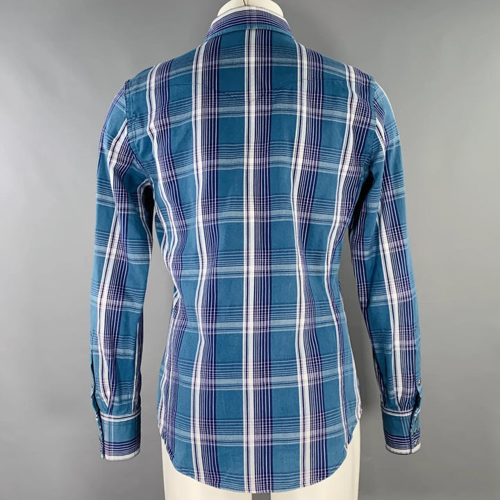 TOM FORD WESTERN PLAID BUTTON-DOWN MEN&