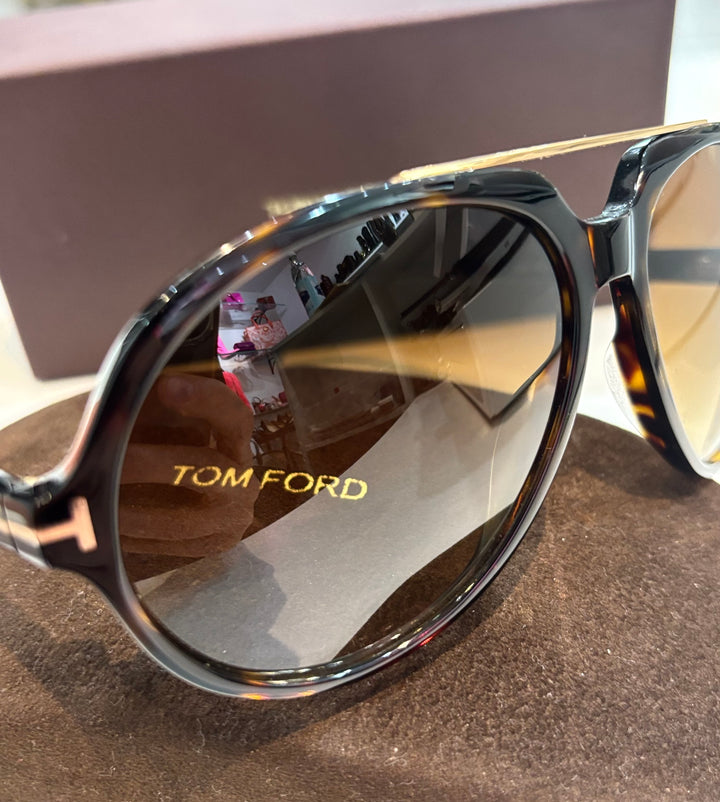 TOM FORD AALTO TF1210-52F AVIATOR SUNGLASSES
