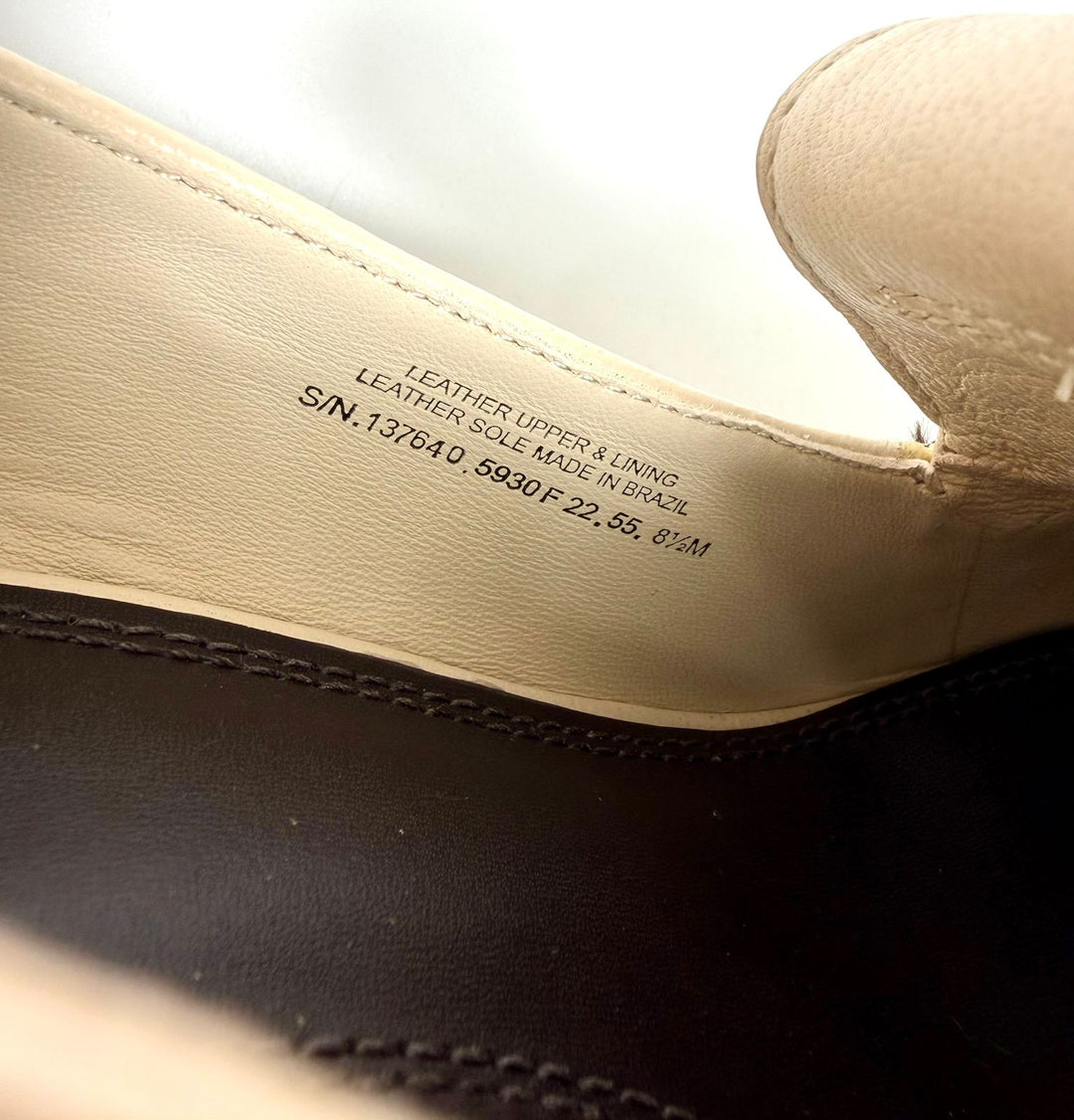 TORY BURCH BANANA HEEL LEATHER LOAFERS