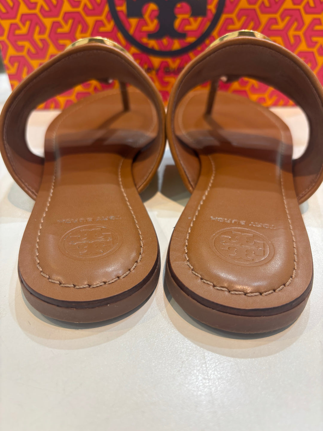TORY BURCH BENTON BAND WOVEN &amp; NAPA LEATHER MULES