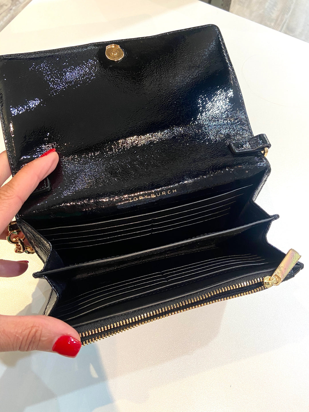 TORY BURCH CHARLIE WALLET ON A CHAIN