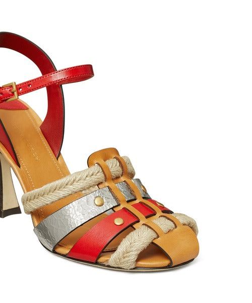 TORY BURCH FISHERMAN HEEL SANDAL