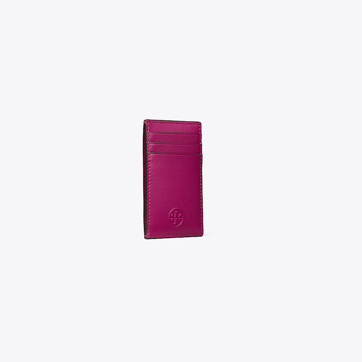 TORY BURCH FLEMING BOMBE SOFT LAMBSKIN LEATHER CARD CASE