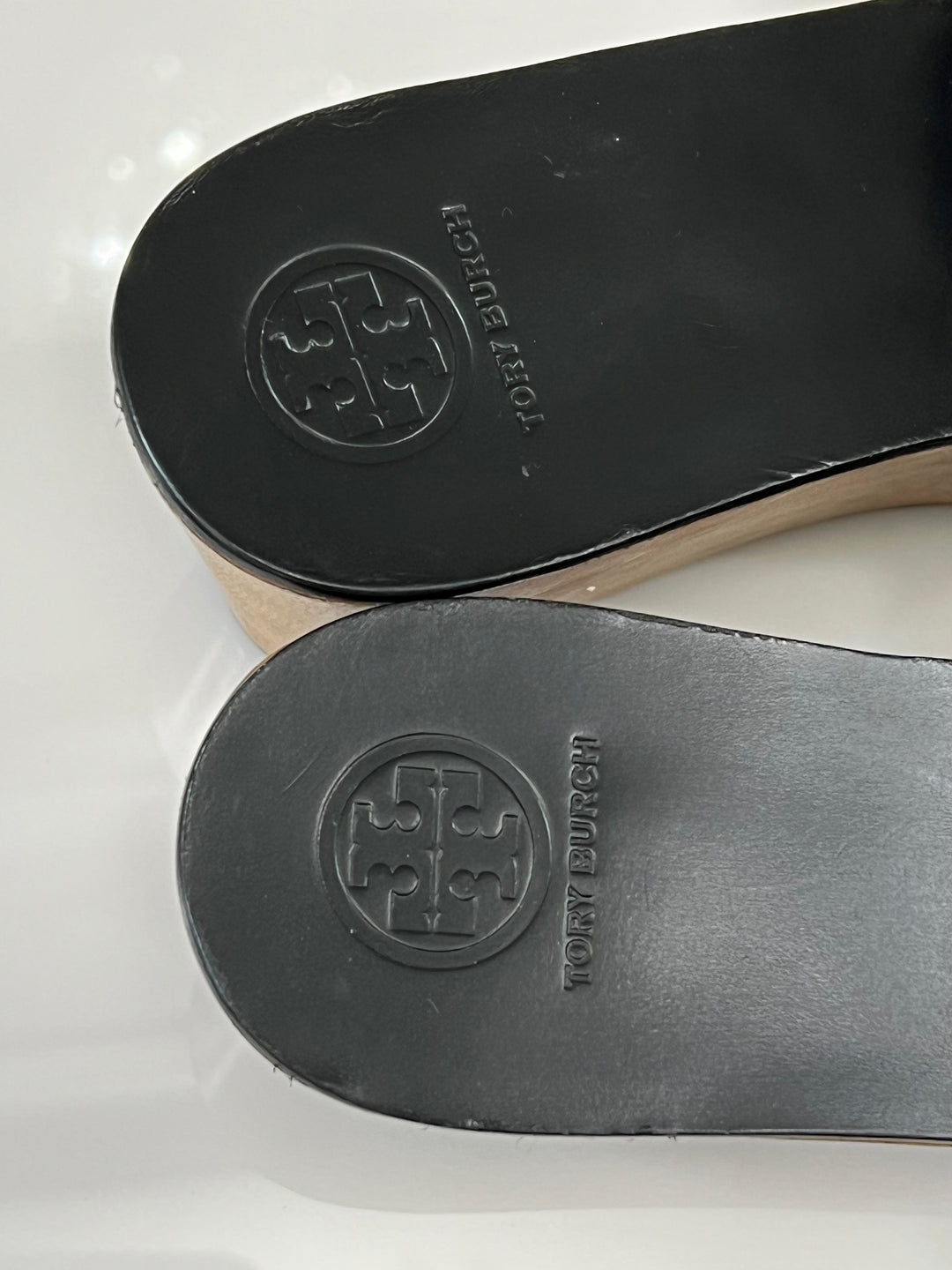 TORY BURCH INES LEATHER WEDGE SLIDE SANDALS