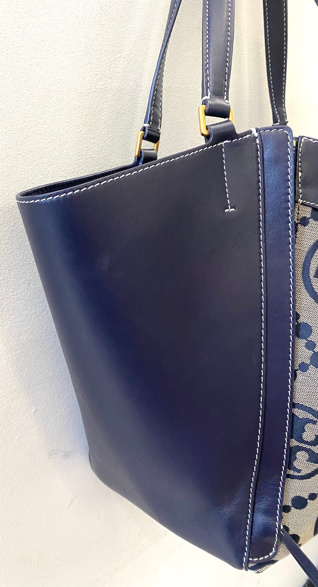 TORY BURCH McGRAW T-MONOGRAM DRAGONFLY TOTE BAG