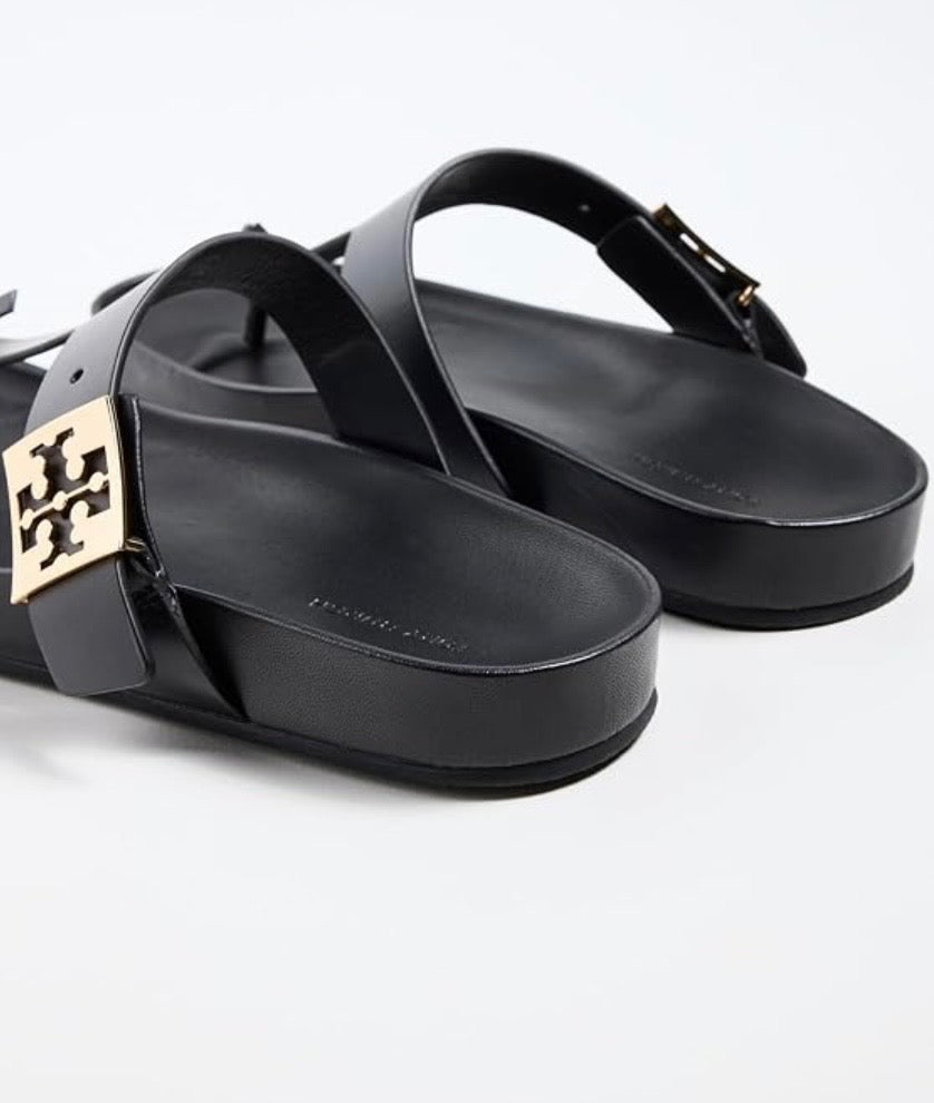 TORY BURCH MELLOW LEATHER THOMG SANDAL MULES