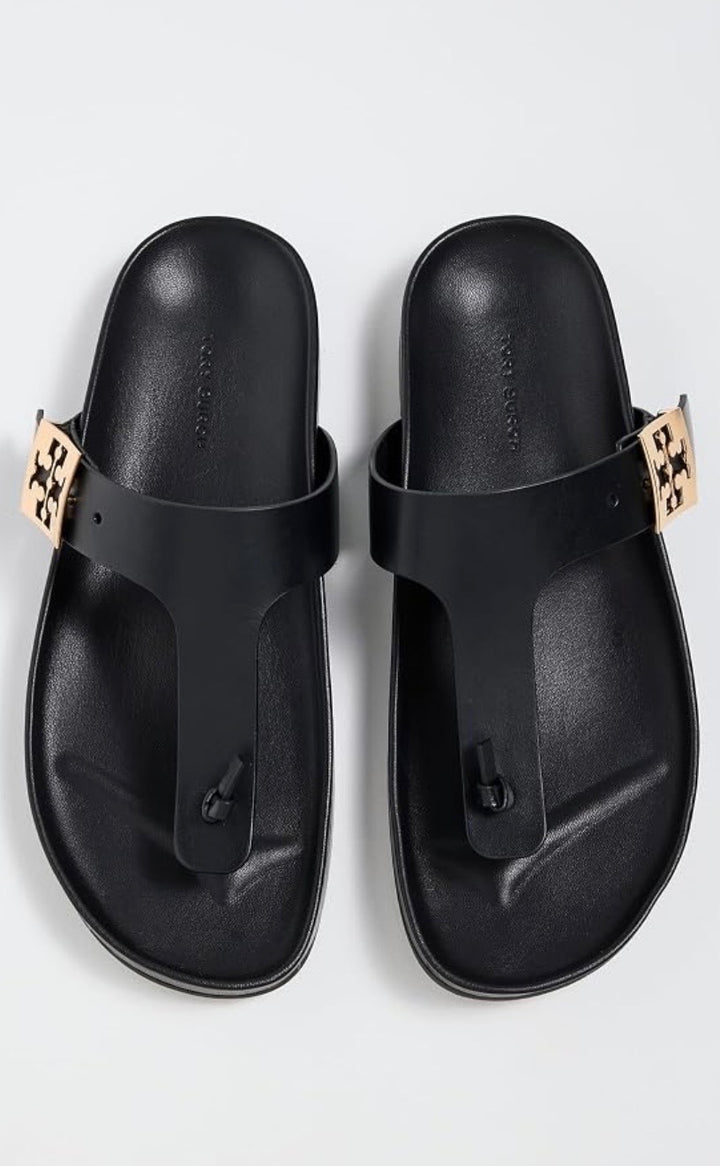 TORY BURCH MELLOW LEATHER THOMG SANDAL MULES