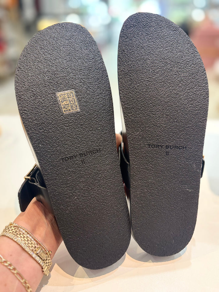 TORY BURCH MELLOW LEATHER THOMG SANDAL MULES