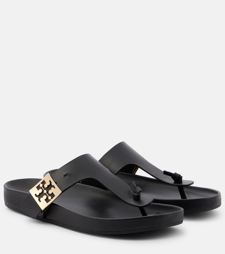 TORY BURCH MELLOW LEATHER THOMG SANDAL MULES