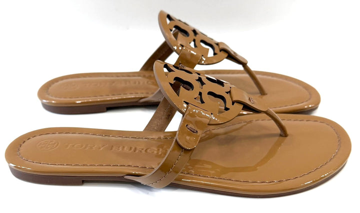 TORY BURCH SHINY PATENT MILLER MULES