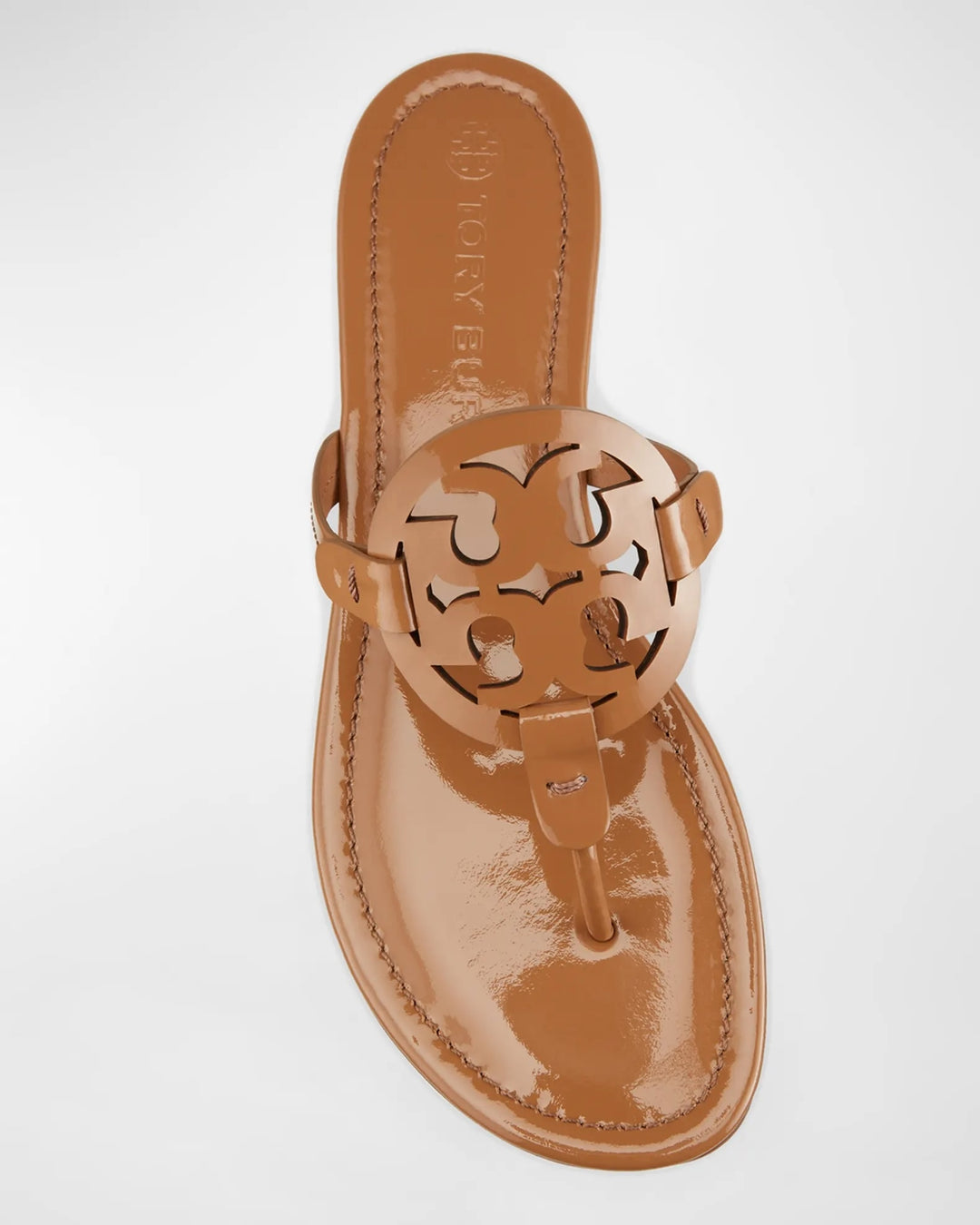 TORY BURCH SHINY PATENT MILLER MULES