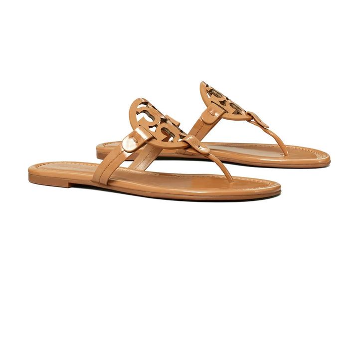 TORY BURCH SHINY PATENT MILLER MULES