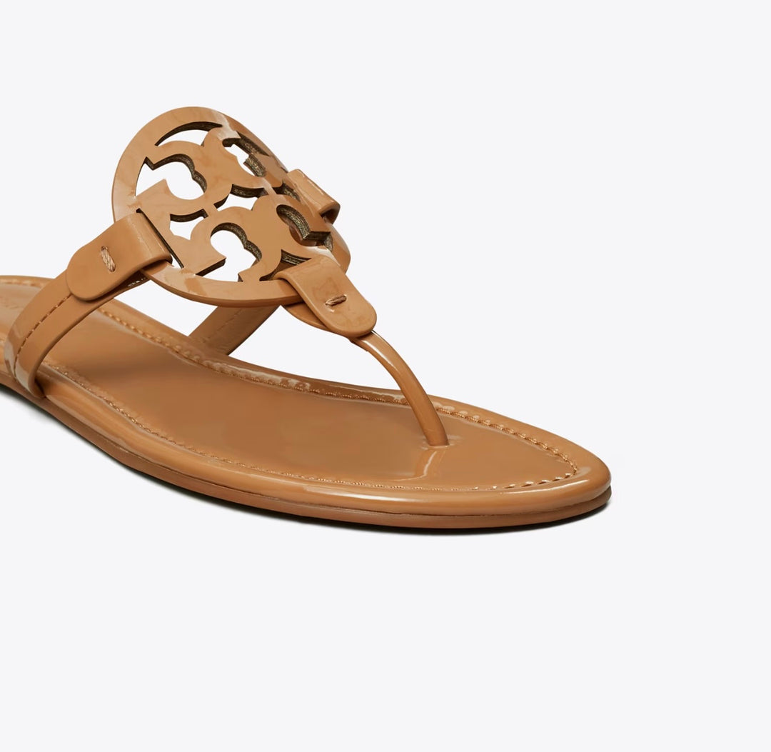 TORY BURCH SHINY PATENT MILLER MULES