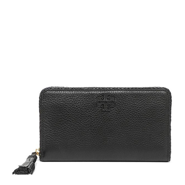 TORY BURCH TAYLOR ZIP-AROUND CONTINENTAL LEATHER WALLET