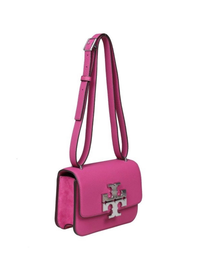 TORY BURCH ELEANOR SMALL CONVERTIBLE GRAINED CALFSKIN BAG