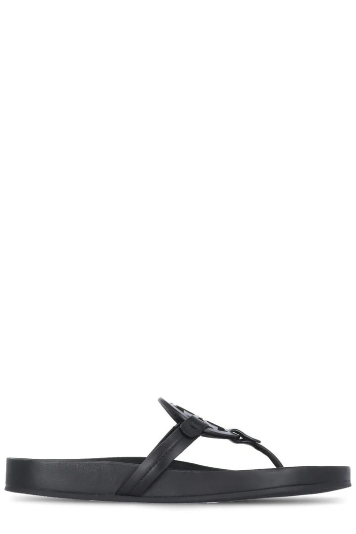 TORY BURCH MILLER CLOUD LEATHER SLIDE SANDALS