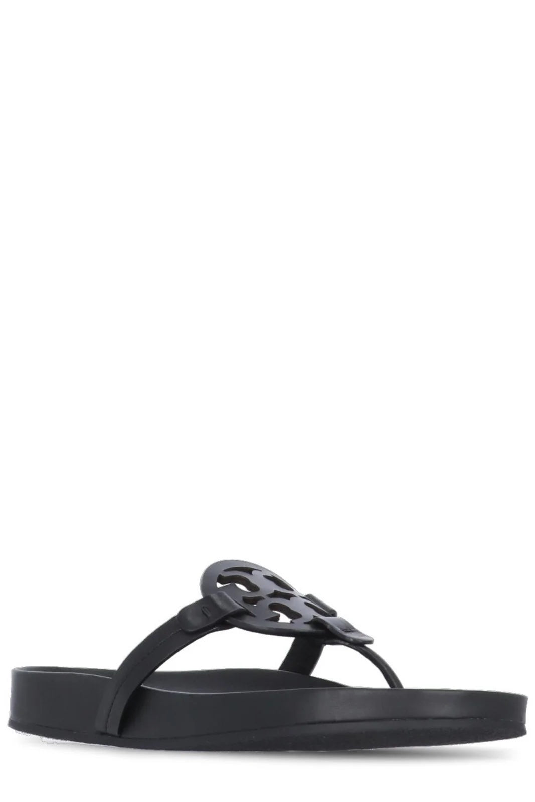 TORY BURCH MILLER CLOUD LEATHER SLIDE SANDALS
