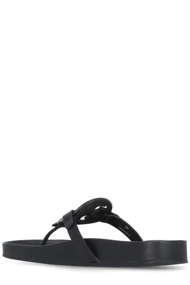 TORY BURCH MILLER CLOUD LEATHER SLIDE SANDALS