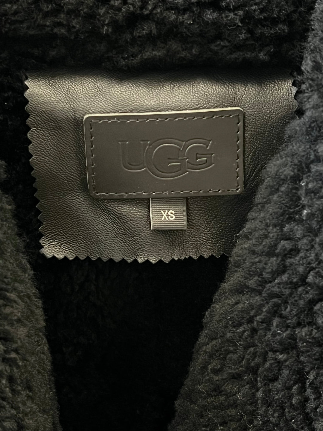 UGG ARRABELLA SHEARLING MOTO LEATHER JACKET