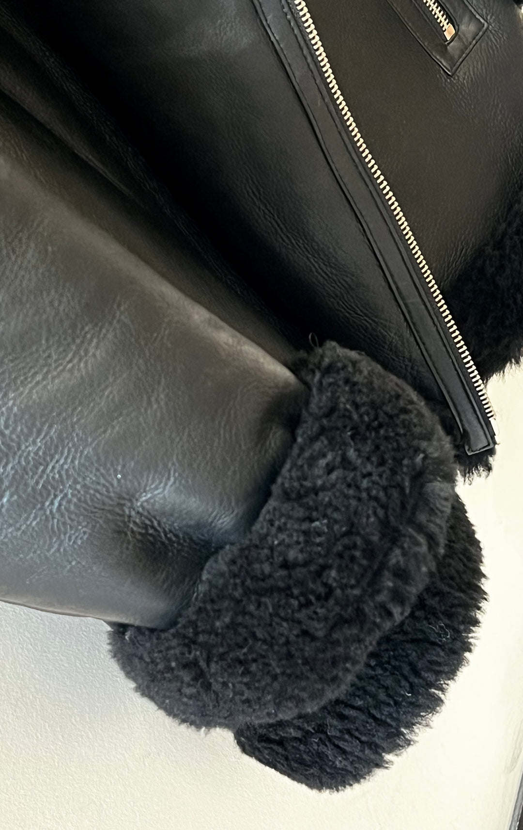UGG ARRABELLA SHEARLING MOTO LEATHER JACKET