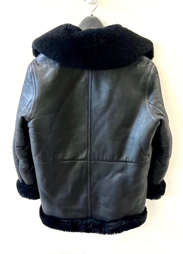 UGG ARRABELLA SHEARLING MOTO LEATHER JACKET