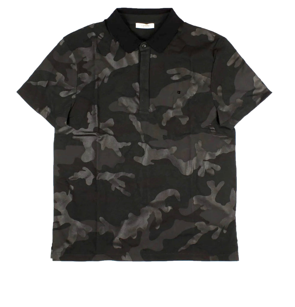 valentino camo polo