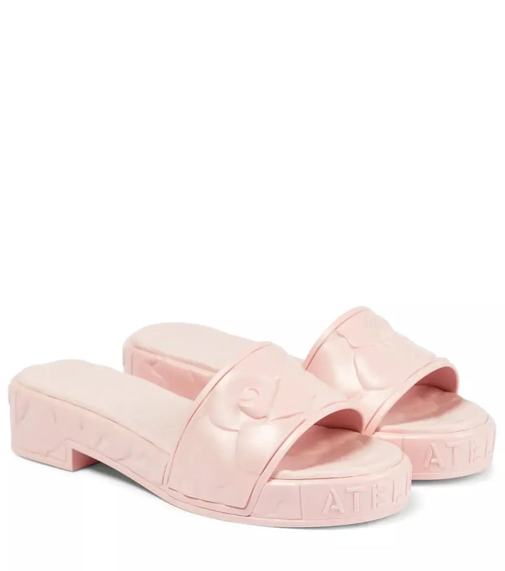 VALENTINO GARAVANI PINK 03 ROSE EDITION ATELIER HEELED SANDALS