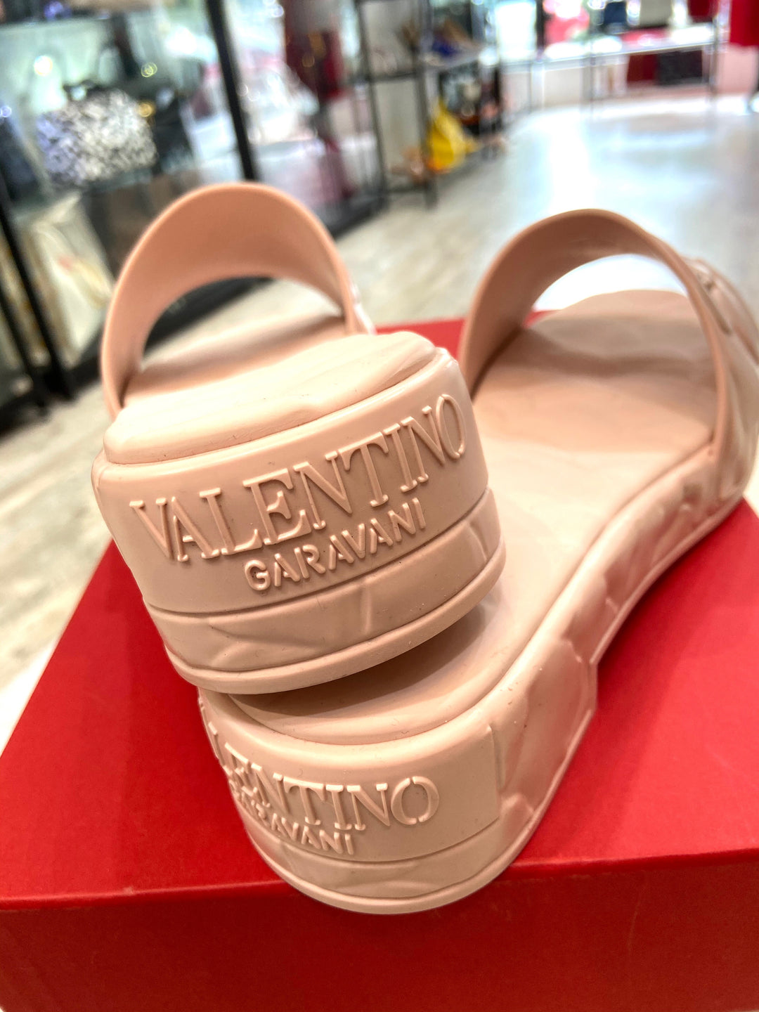 VALENTINO GARAVANI PINK 03 ROSE EDITION ATELIER HEELED SANDALS