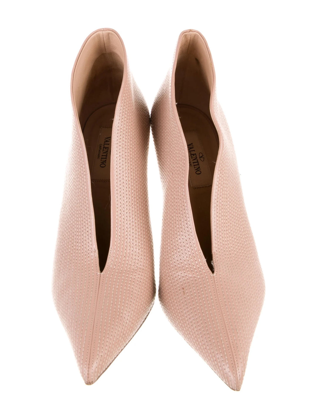 VALENTINO GARAVANI TEXTURED LEATHER PUMPS