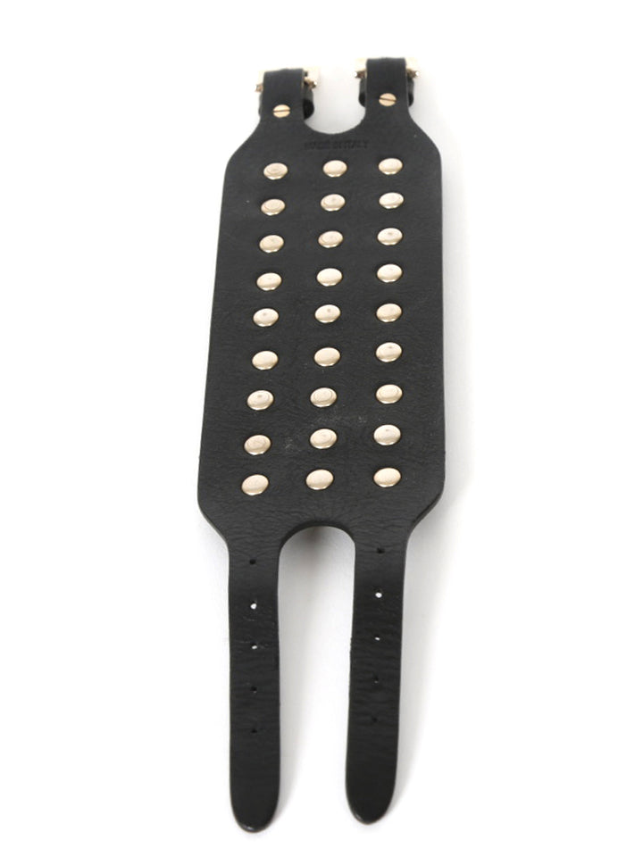 VALENTINO GARAVANI ROCKSTUD WIDE LEATHER BRACELET