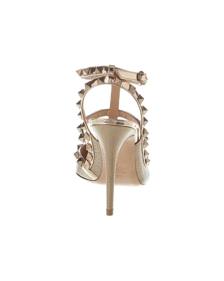 VALENTINO GARAVANI ROCKSTUD GRAINED LEATHER STILETTO PUMPS