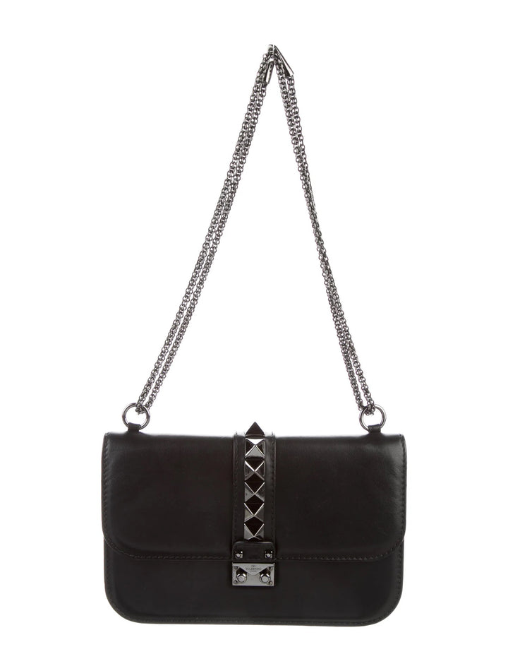 VALENTINO GARAVANI VITELLO GLAM CALFSKIN ROCKSTUD FLAP BAG