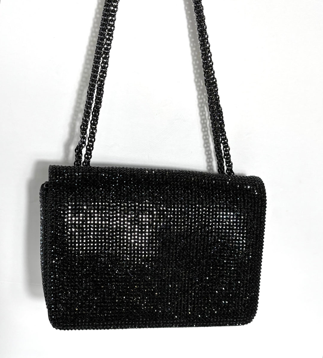 VALENTINO GARAVANI ONE STUD CRYSTAL EMBELLISHED SHOULDER BAG