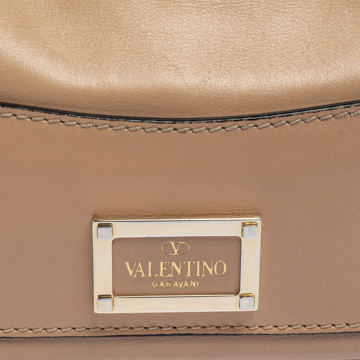 VALENTINO CALFSKIN ROCKSTUD MINI FLAP SHOULDER BAG
