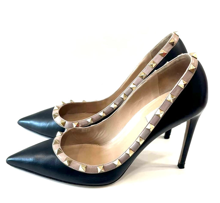 VALENTINO GARAVANI ROCKSTUD 100MM NAPPA LEATHER PUMPS