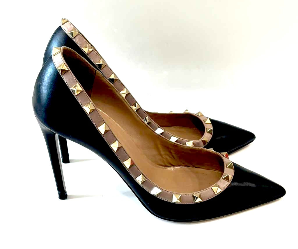 VALENTINO GARAVANI ROCKSTUD 100MM NAPPA LEATHER PUMPS