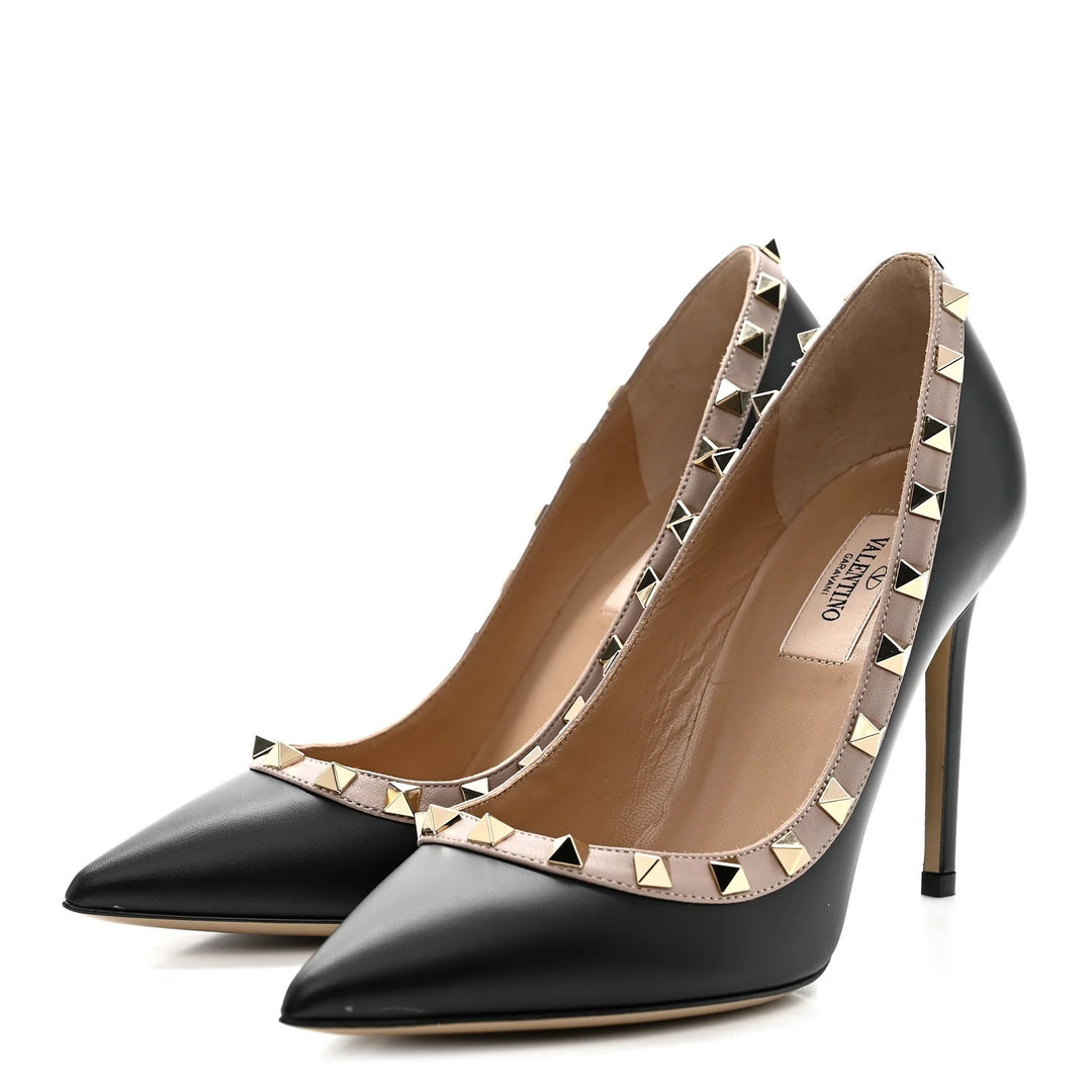 VALENTINO GARAVANI ROCKSTUD 100MM NAPPA LEATHER PUMPS