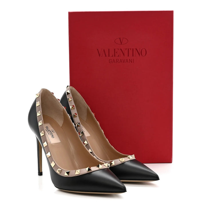 VALENTINO GARAVANI ROCKSTUD 100MM NAPPA LEATHER PUMPS