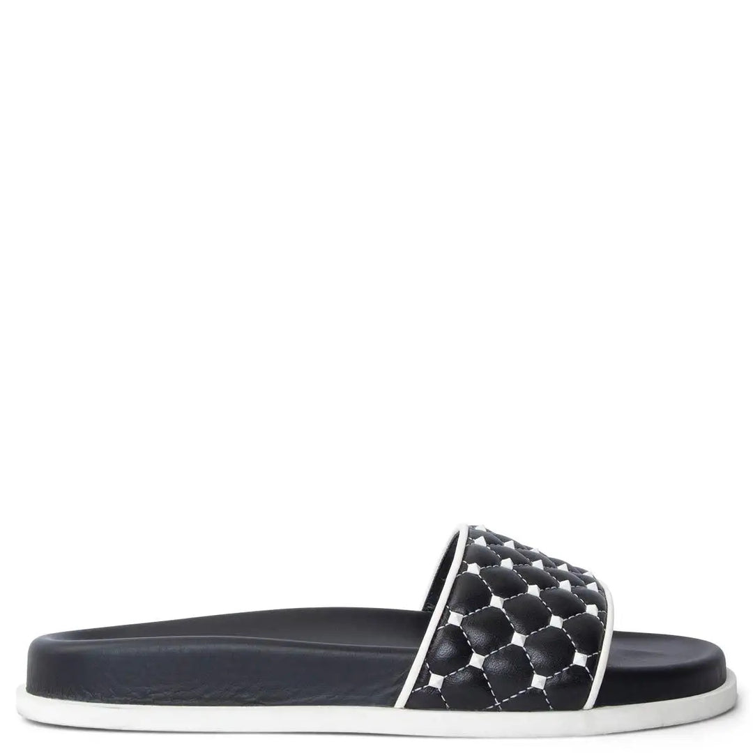 VALENTINO GARAVANI ROCKSTUD SLIDE SANDALS
