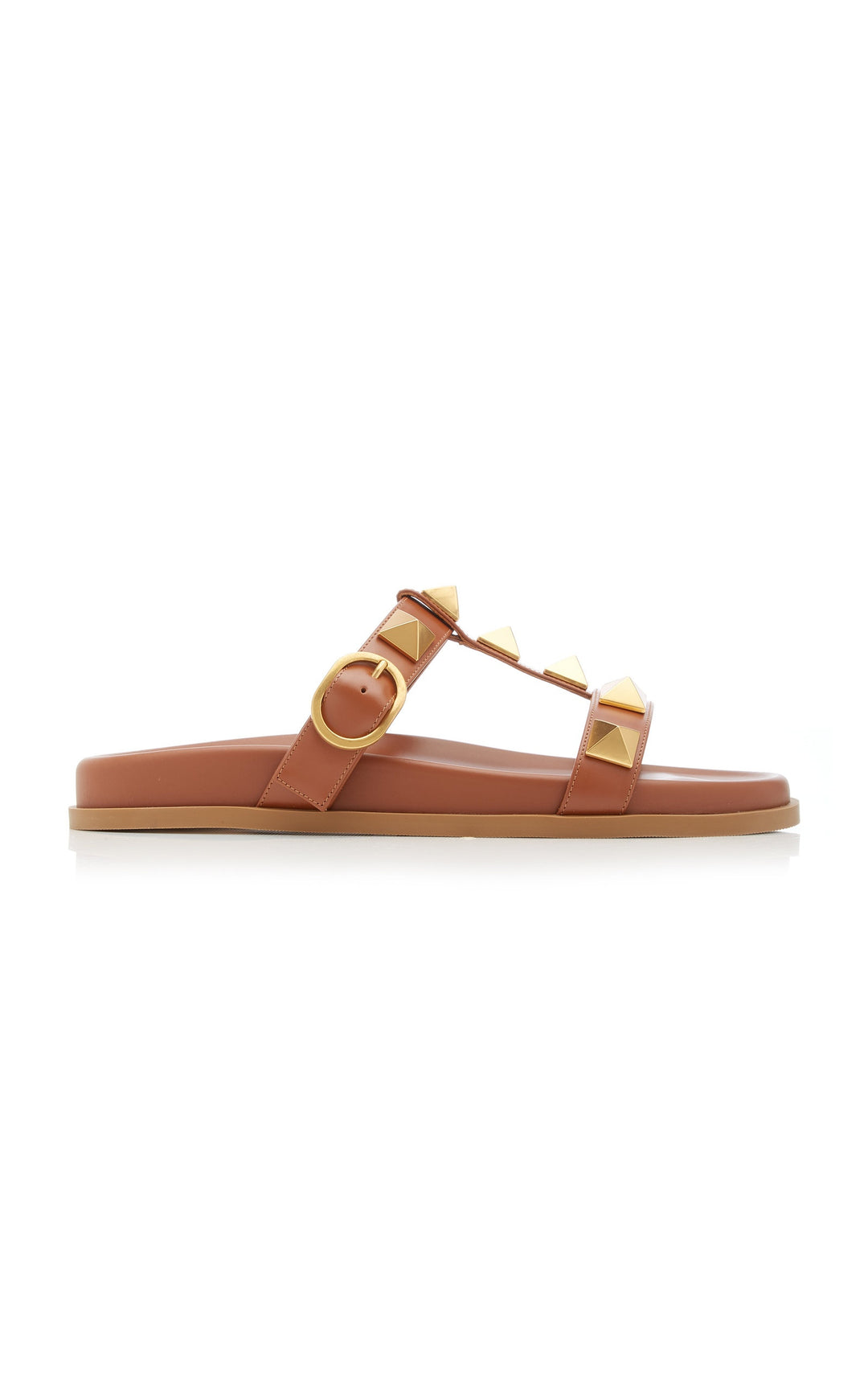 VALENTINO GARAVANI ROMAN STUD CALFSKIN LEATHER MULES