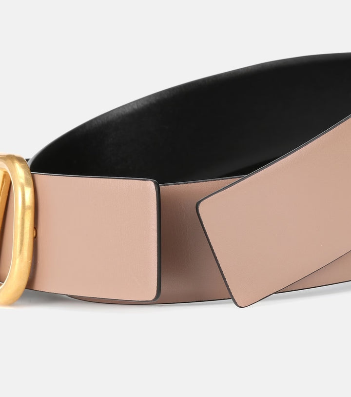 VALENTINO GARAVANI V LOGO SIGNATURE CALFSKIN REVERSIBLE BELT