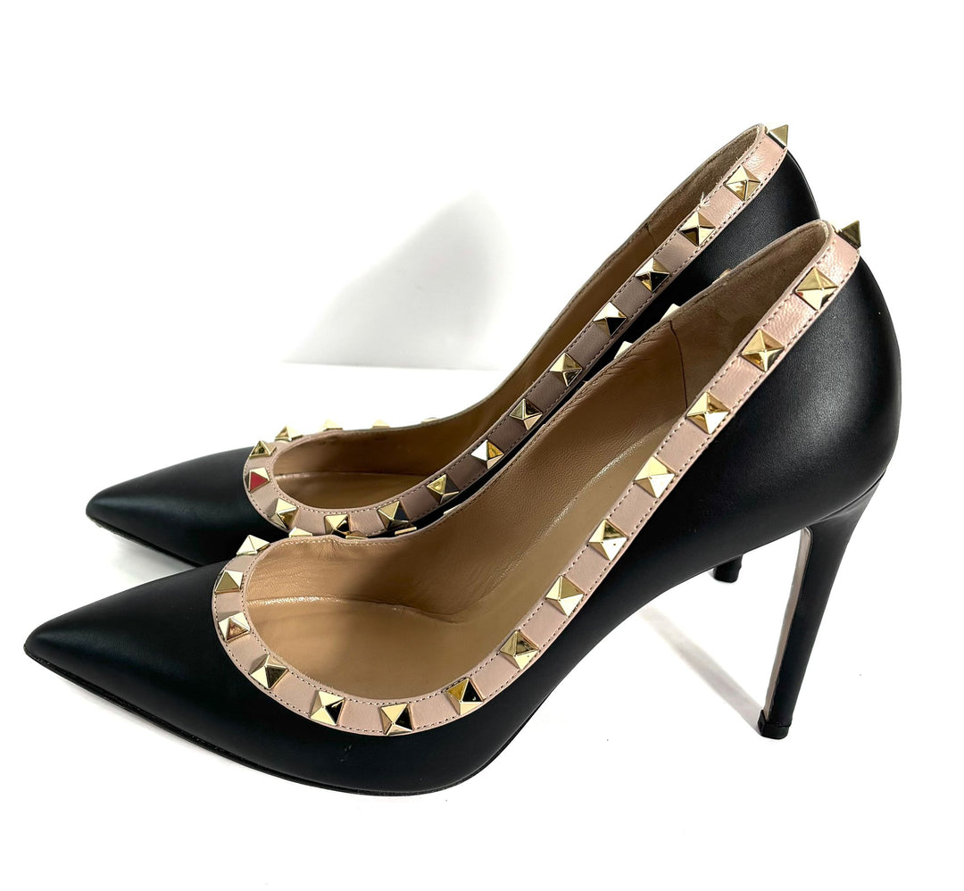 VALENTINO GARAVANI CALFSKIN ROCKSTUD 85MM PUMPS