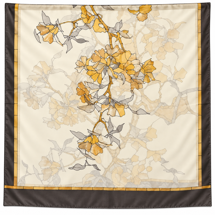 VALENTINO GARAVANI FLORAL PRINT SILK SCARF