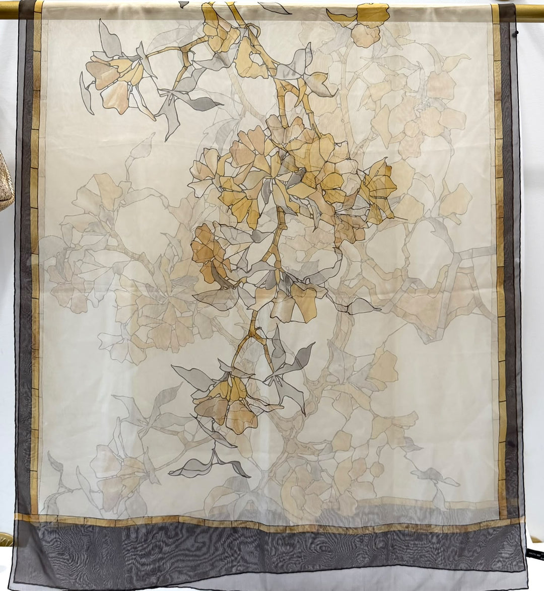 VALENTINO GARAVANI FLORAL PRINT SILK SCARF