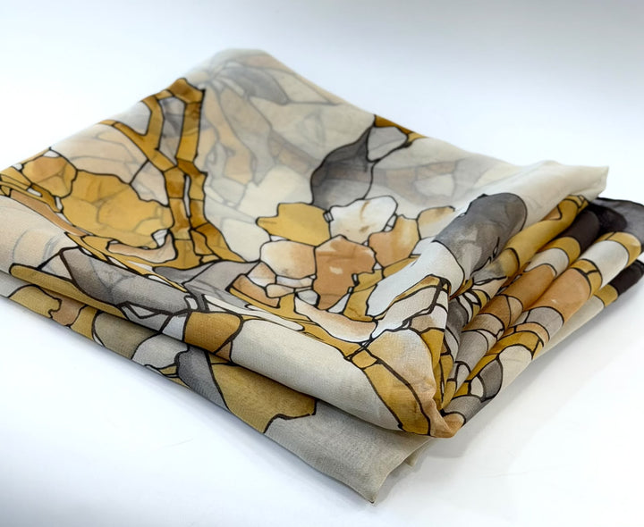 VALENTINO GARAVANI FLORAL PRINT SILK SCARF